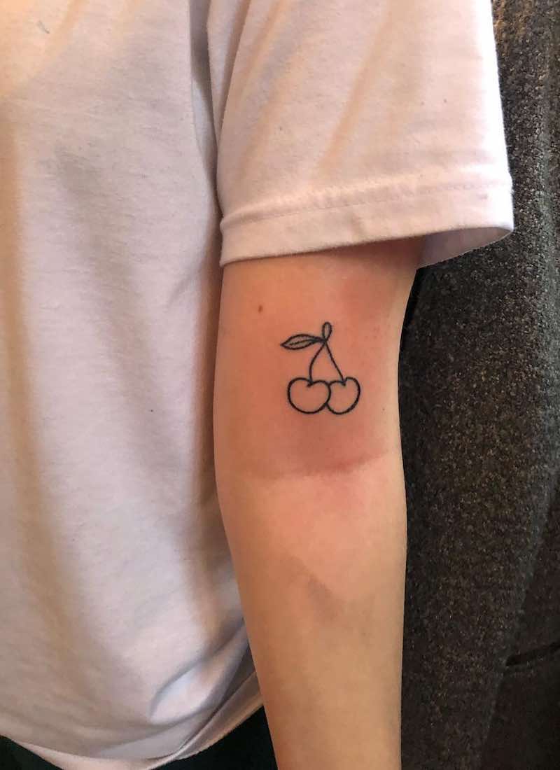 Cherry Simple Tattoo by Patrick