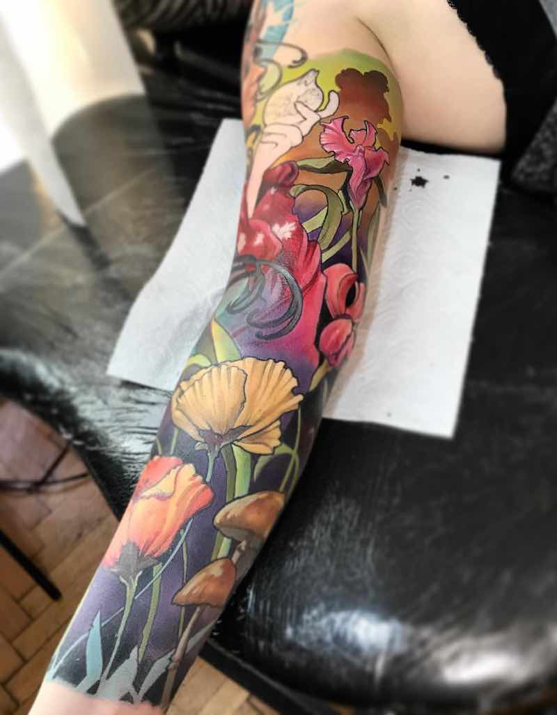 Color Tattoo Sleeve by Szabolcs Oravecz