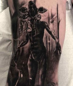 Demogorgon Stranger Things Tattoo by Lazaros Brone