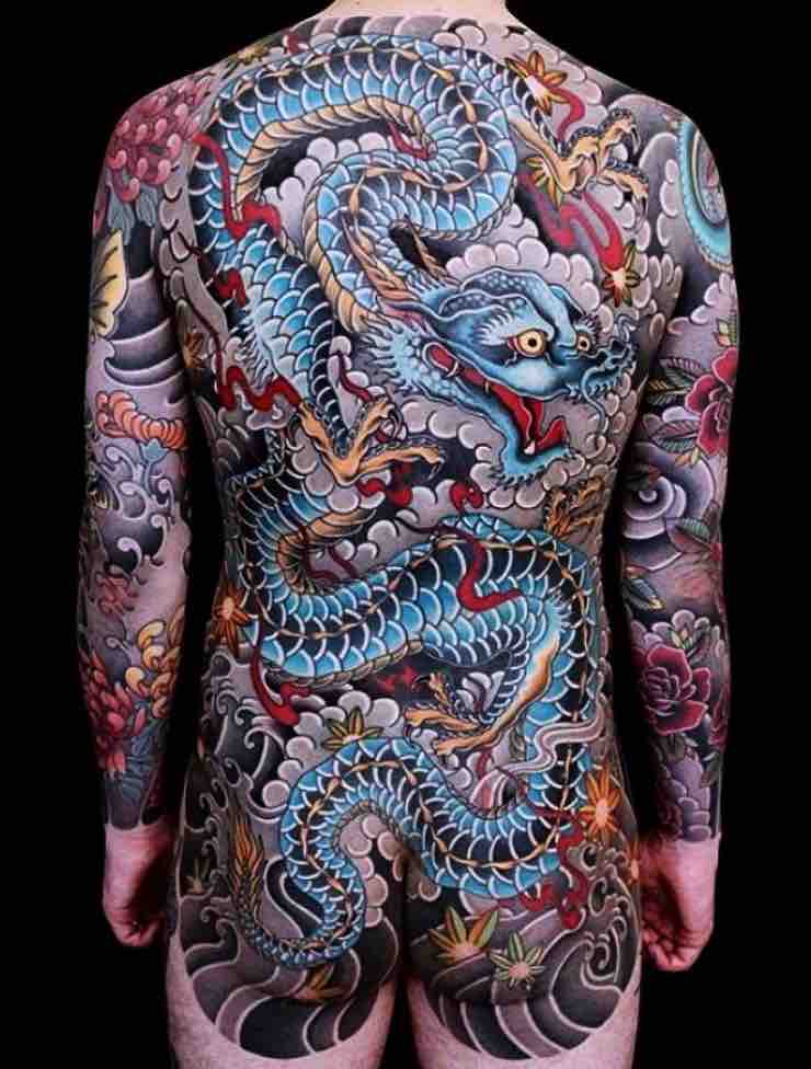 Dragon Back Tattoos by Lina Stigsson