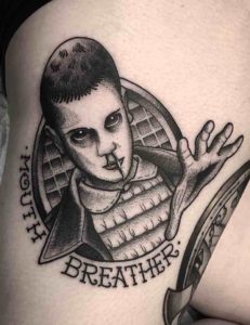 Eleven Stranger Things Tattoo by Black Bear Whiskey