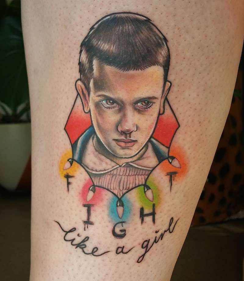 Eleven Stranger Things Tattoo by Brittany Kilsby