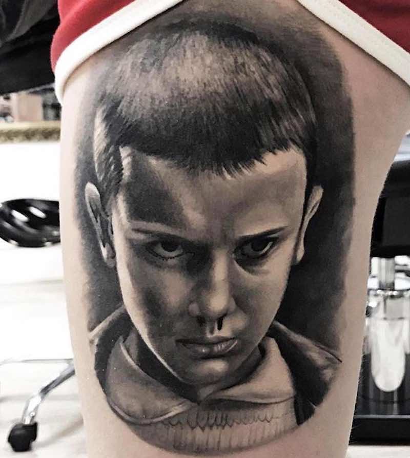Eleven Stranger Things Tattoo by Emilio Winter