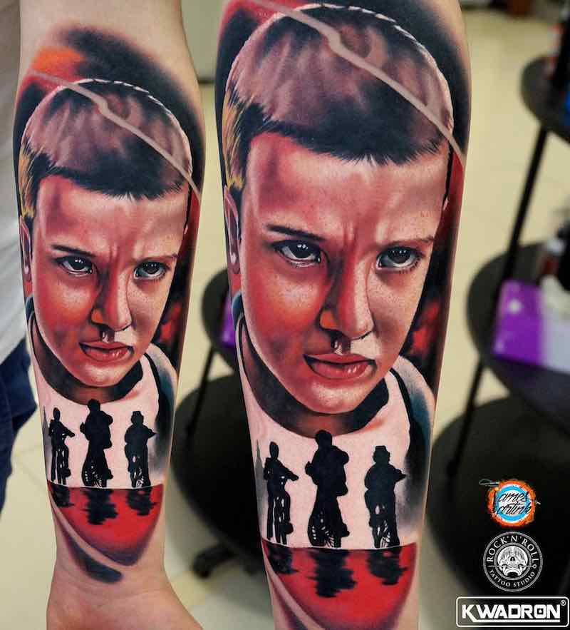 Eleven Stranger Things Tattoo by James Artink
