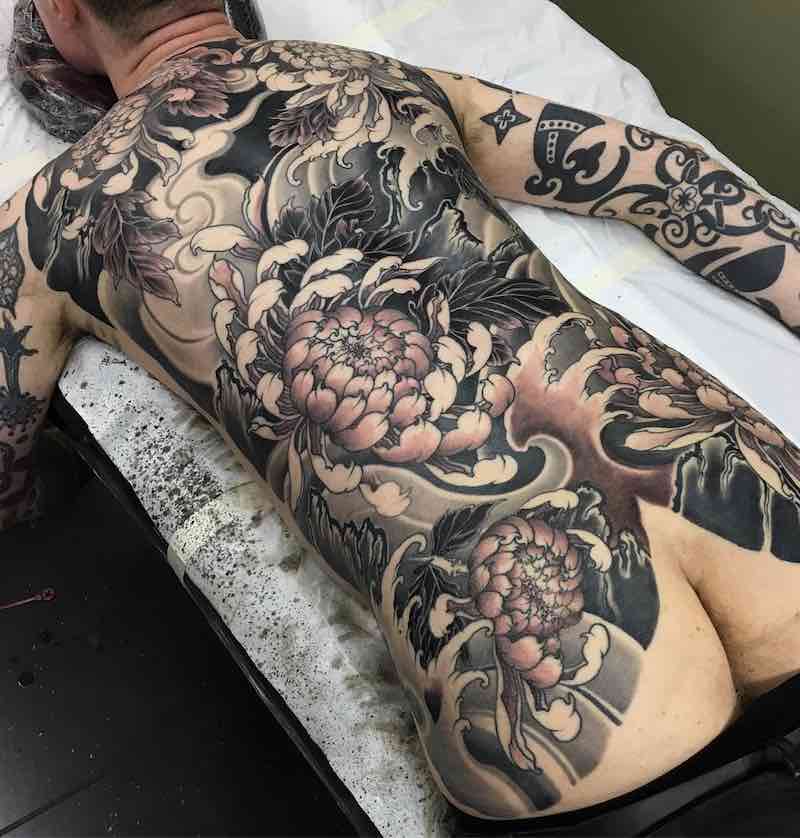Full Back Japanese Tattoo by Dalmiro