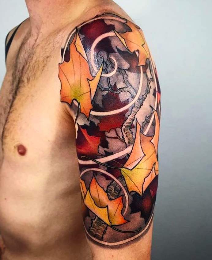 Half Sleeve Tattoo by Dan Pemble