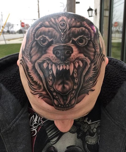 Head Tattoo by Al Garcia