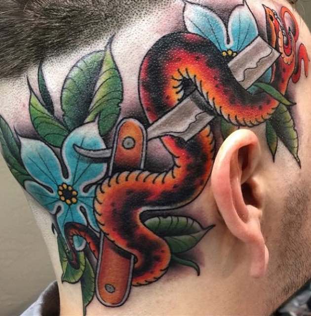 Head Tattoo by Jonny Wogan