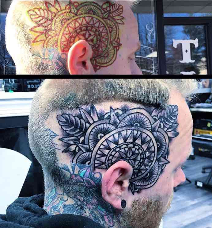 Head Tattoo by Joshua Lagana