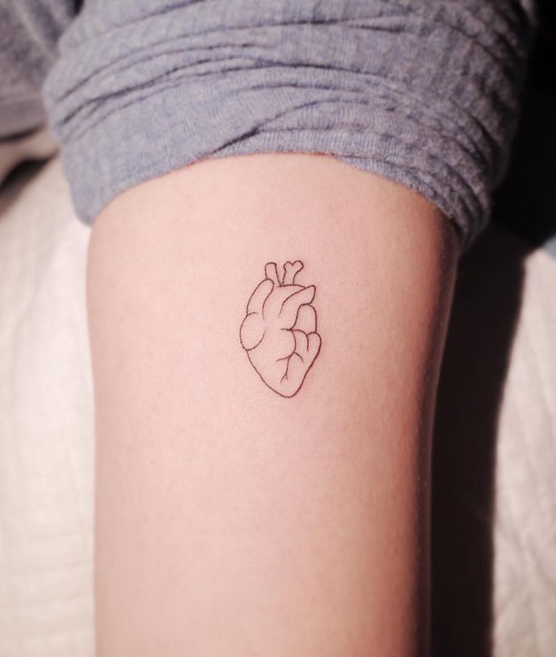 Heart Simple Tattoo by Witty Button