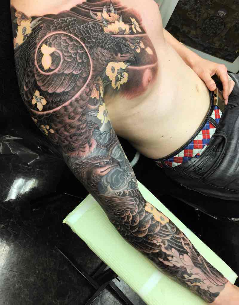 Japanese Sleeve Tattoo by Shige