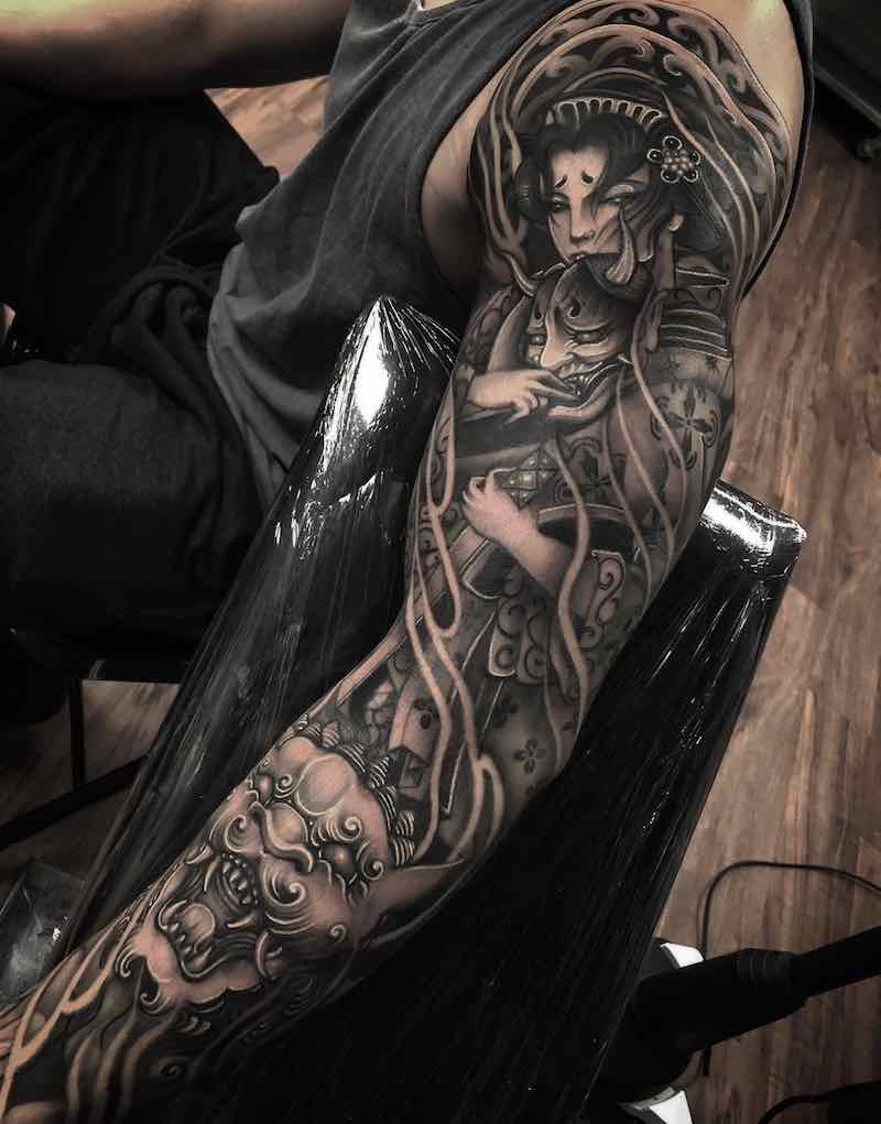 Japanese Tattoo Sleeve by Charles Ong