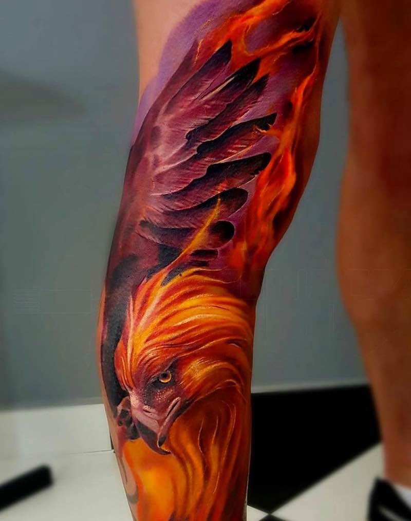 Phoenix Tattoo by Andrzej Niuniek Misztal