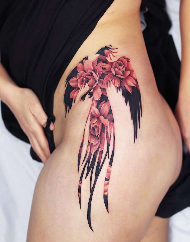 Phoenix Tattoo by Joice Wang