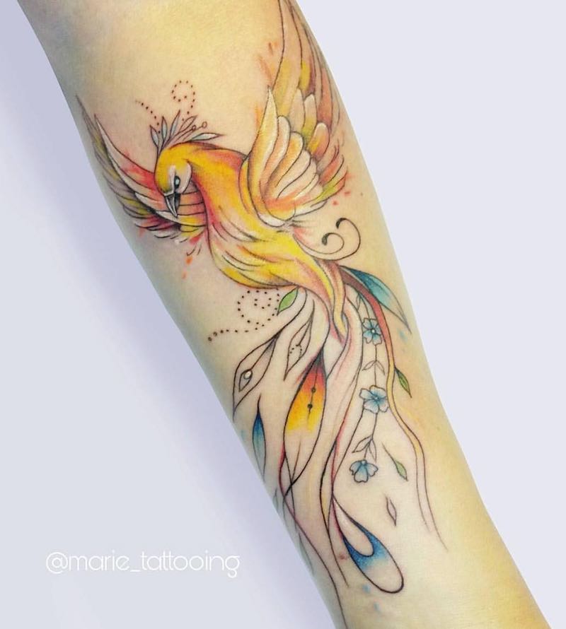 Phoenix Tattoo by Mariesu