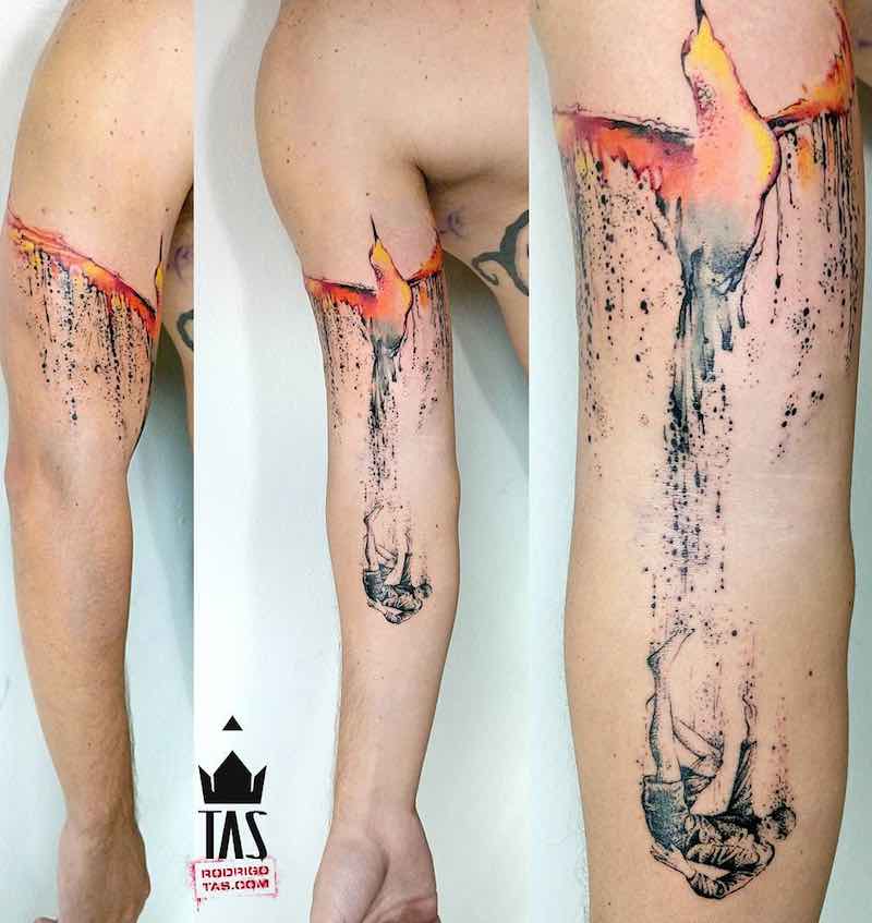 Phoenix Tattoo by Rodrigo Tas