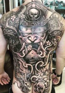 Samurai Japanese Tattoo by Jacke Wong