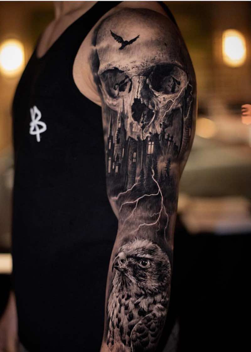 Sleeve Tattoo by Yomicoart