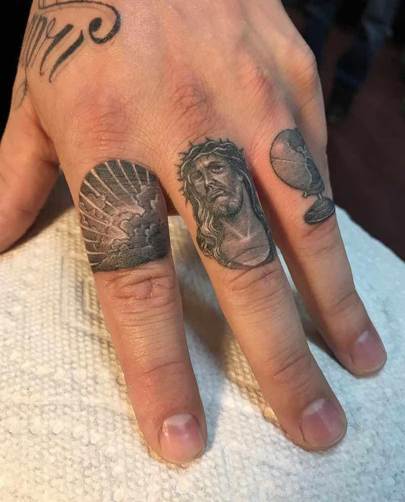 Small Detailed Finger Tattoos by Ben Grillo