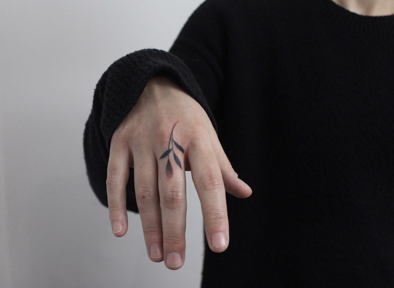 Small Finger Tattoo by Lara Maju