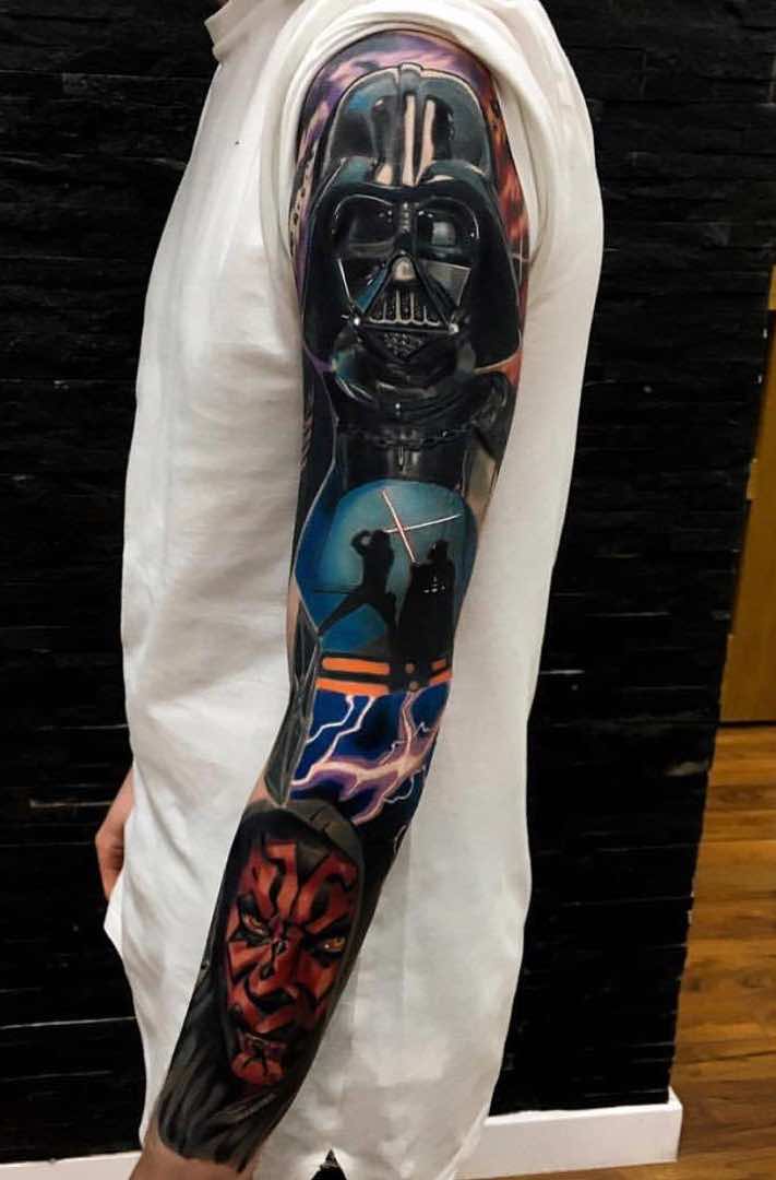 Star Wars Tattoo Sleeve by Jordan Baker