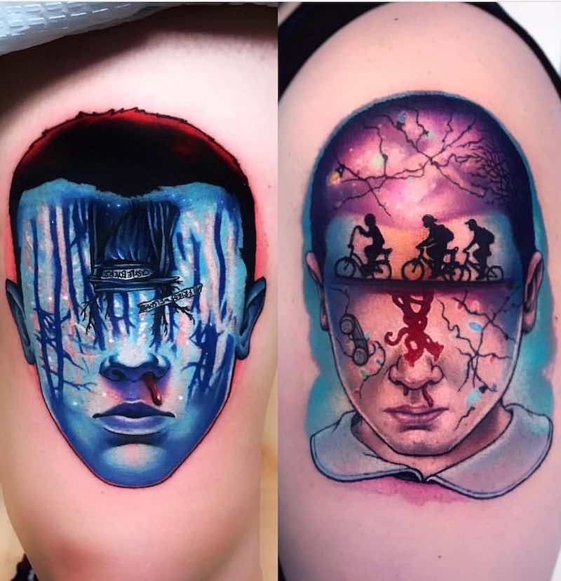 Stranger Things Tattoos by Jeremy Sloo