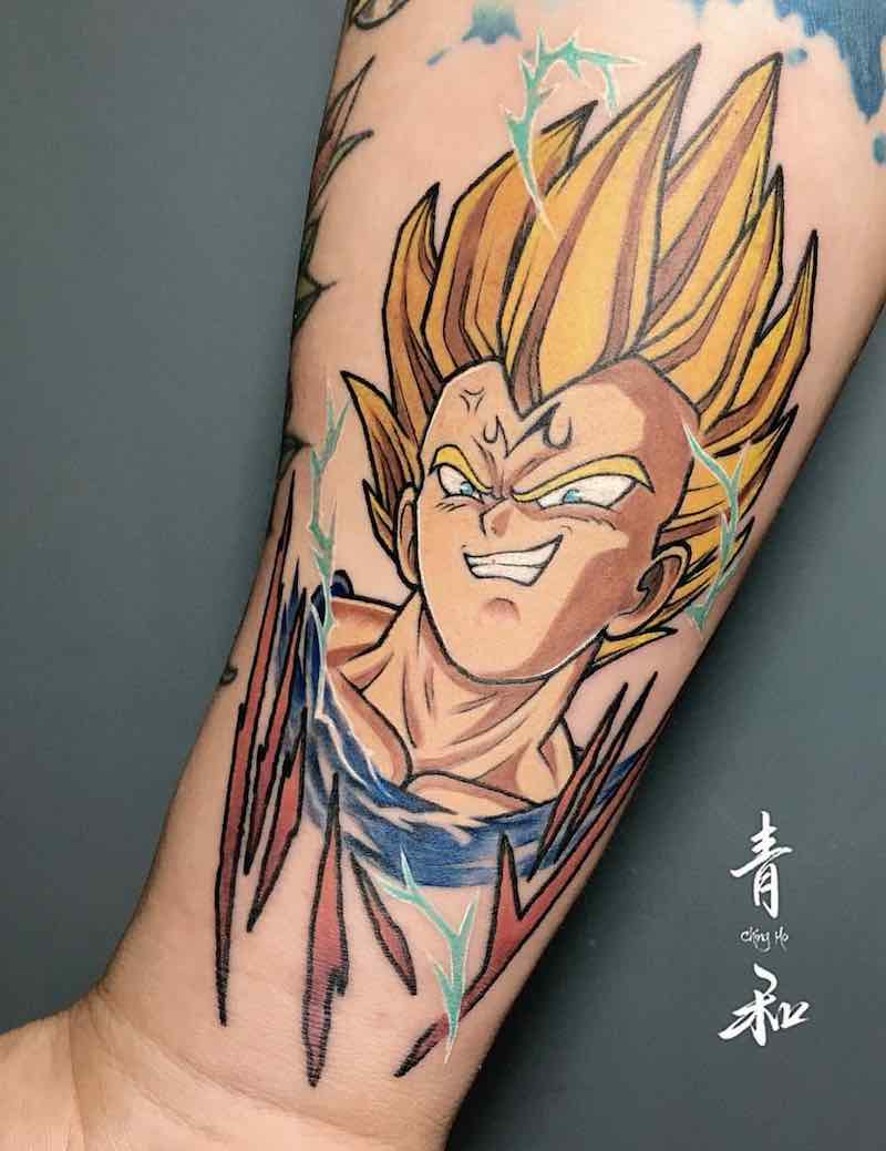 Vegeta Tattoo by Giant Lee