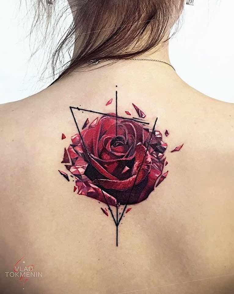 Womens Back Tattoos by Vlad Tokmenin