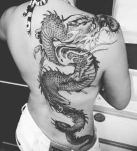 Dragon Back Tattoo by Verani Tattoo