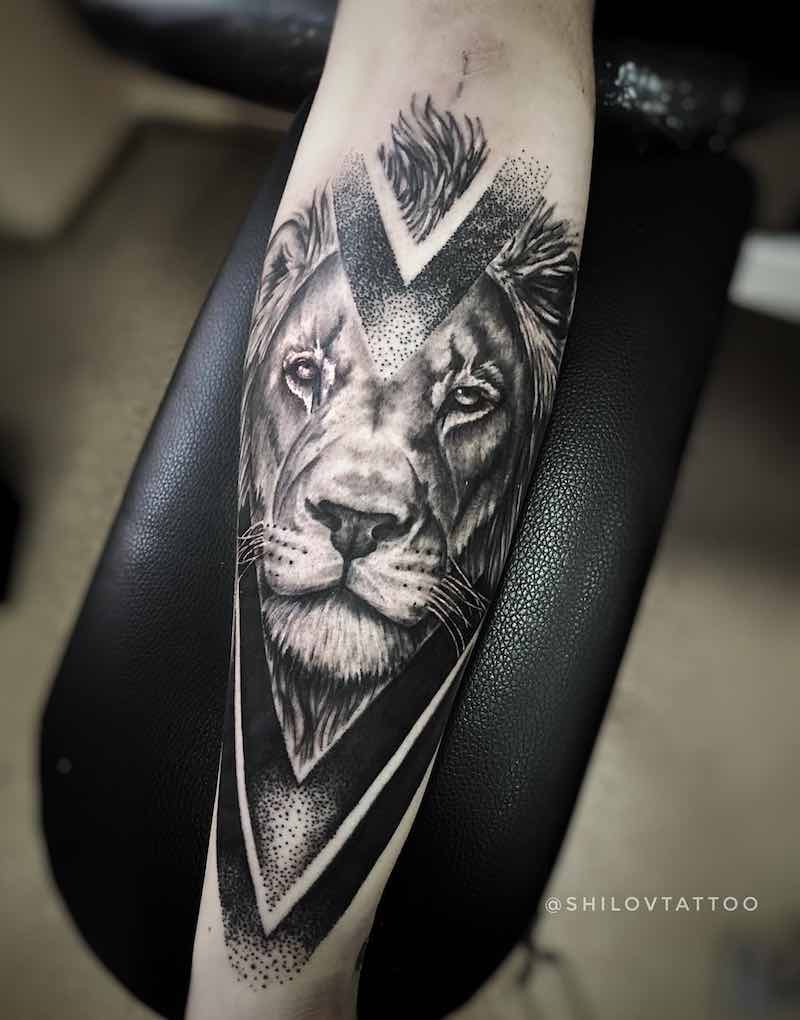 Lion Tattoo by Aleksey Shilov