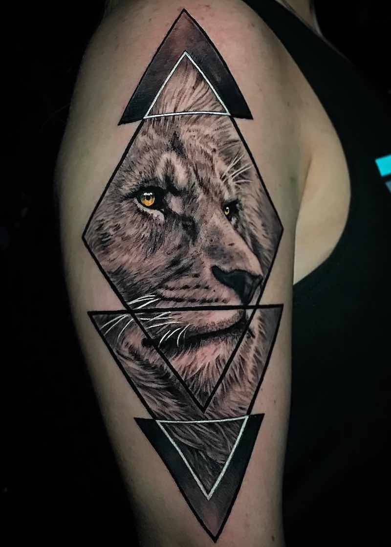 Lion Tattoo by Brandon Albus