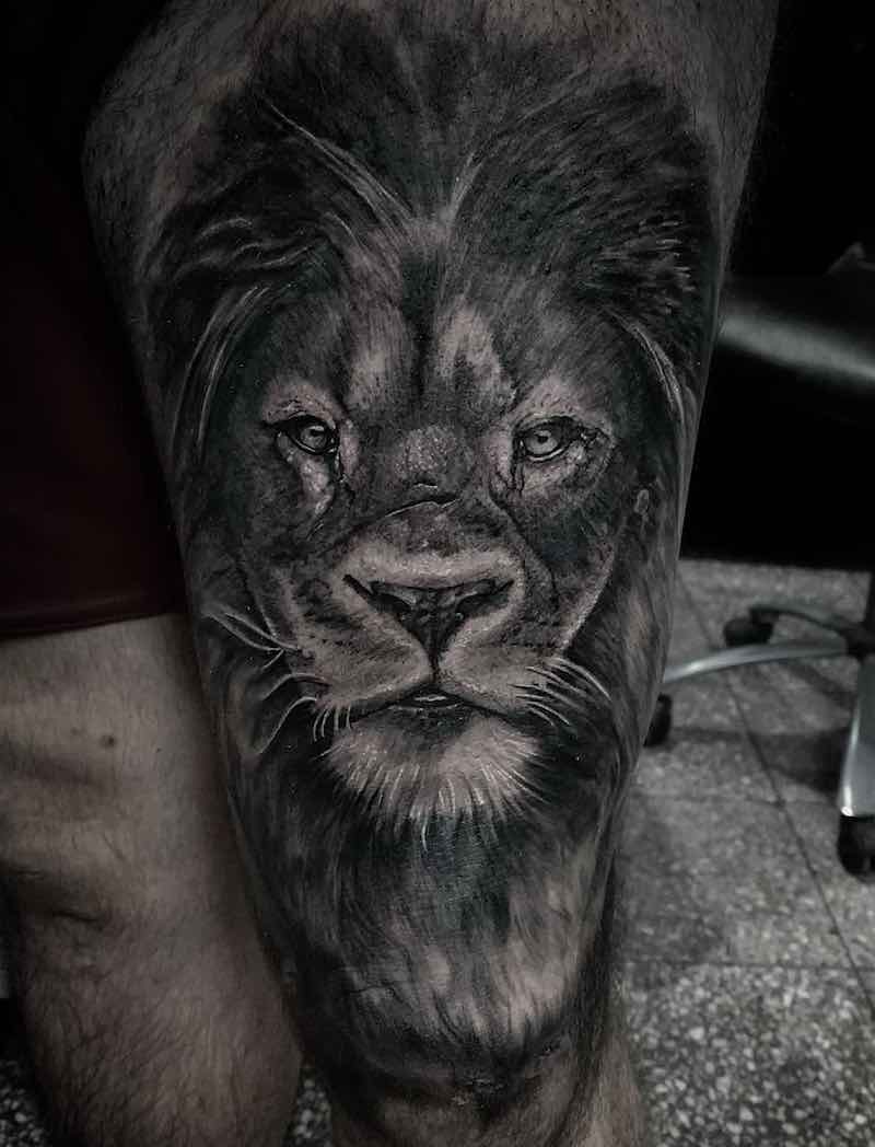 Lion Tattoo by Bruno Moretti
