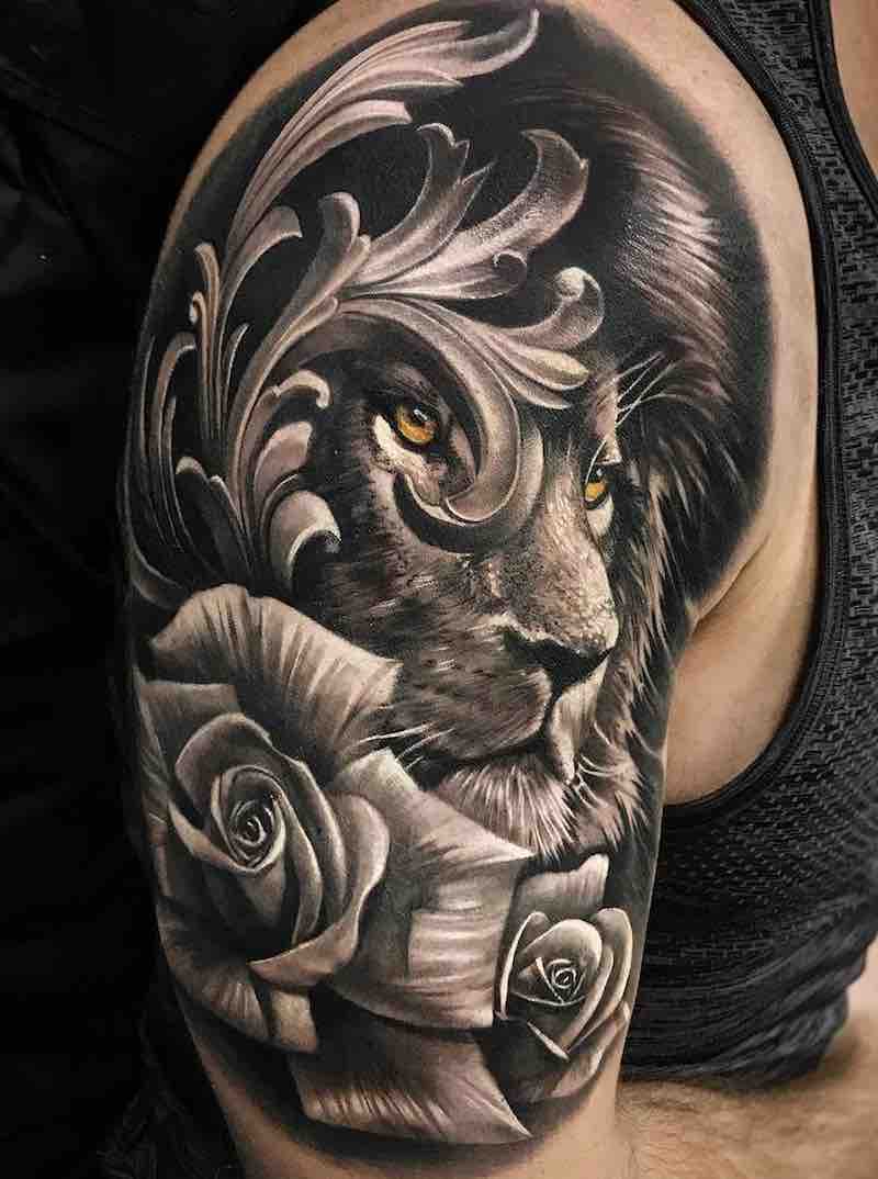 Lion Tattoo by Harrison Daniel