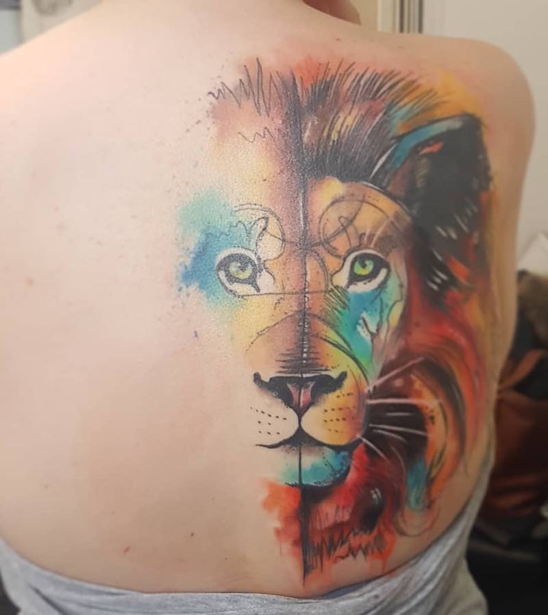 Lion Tattoo by Josie Sexton