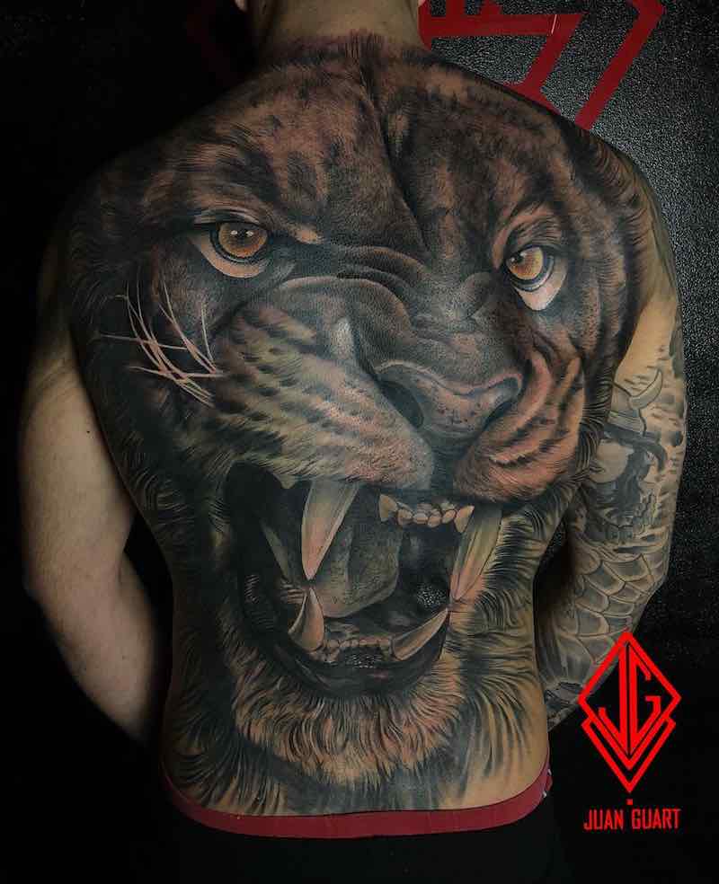 Lion Tattoo by Juan Guart