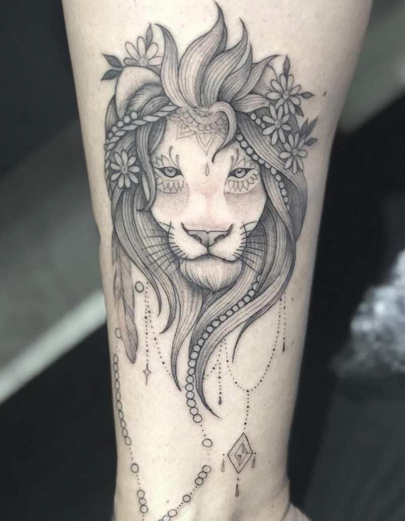 Lion Tattoo by Lucas F Santuario