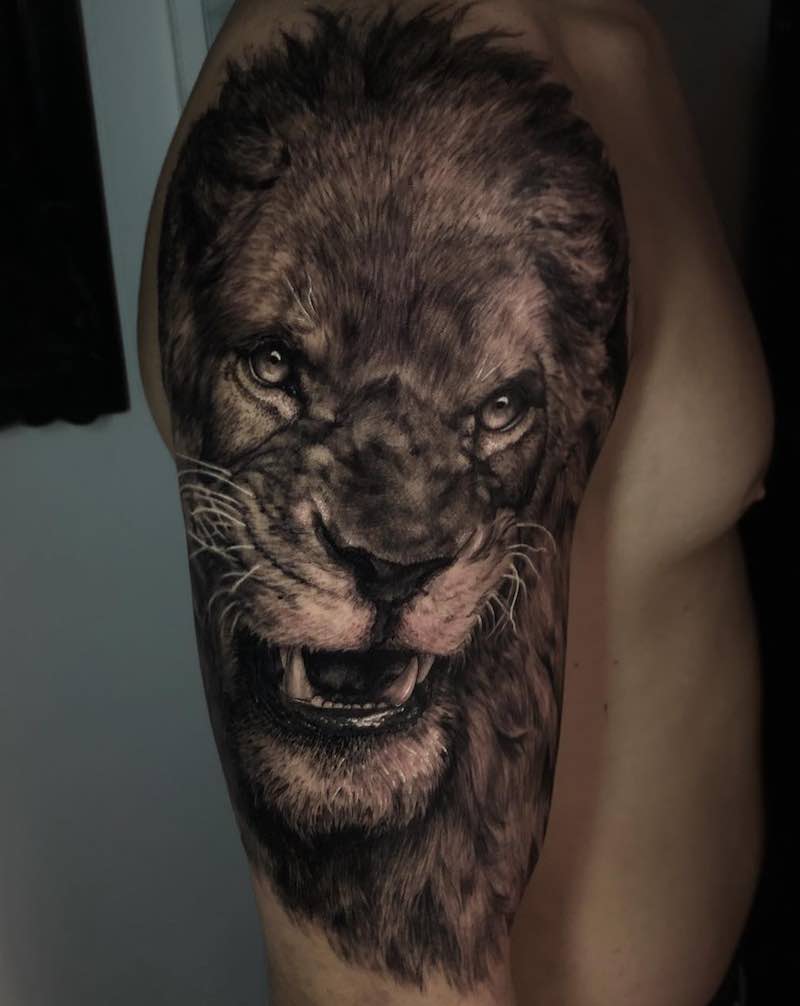 Lion Tattoo by Nato Tattoo