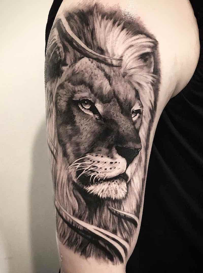 Lion Tattoo by Tim Evans