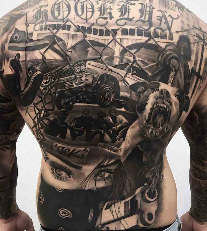 Mens Back Tattoos by ZB Tattoos
