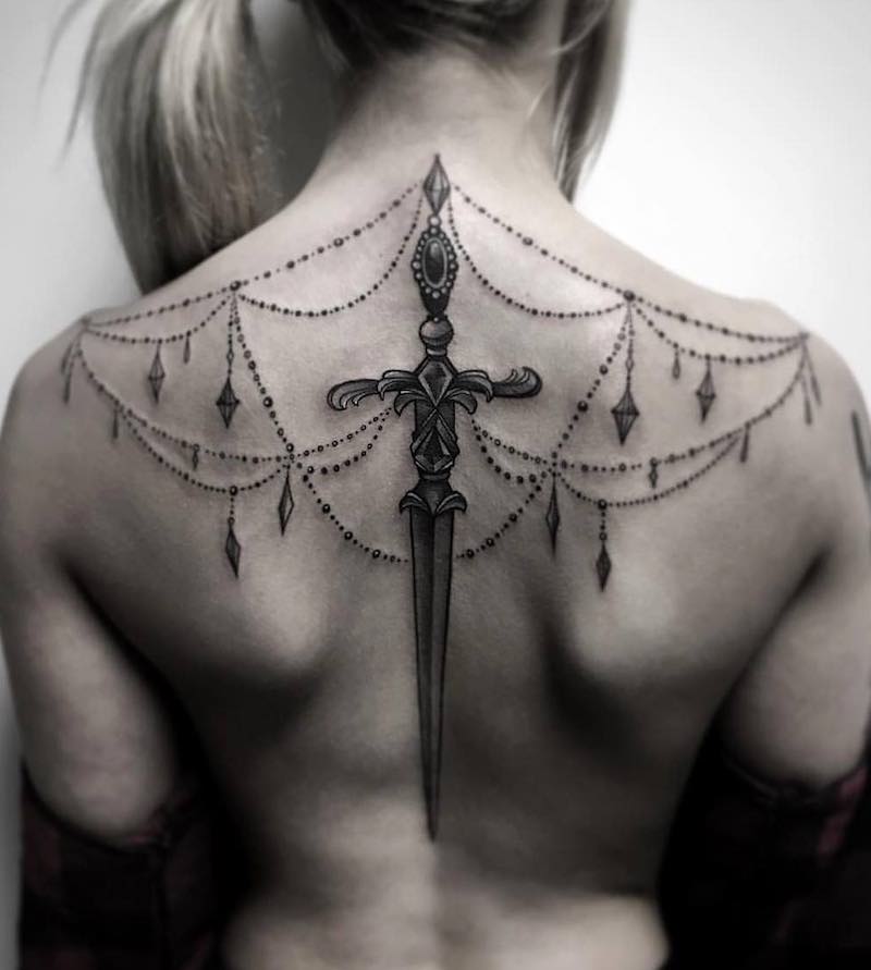 Womens Back Tattoos by Aleksandra Kozubska