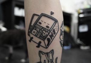 Adventure Time Bmo Tattoo 2 by Hugo Tattooer