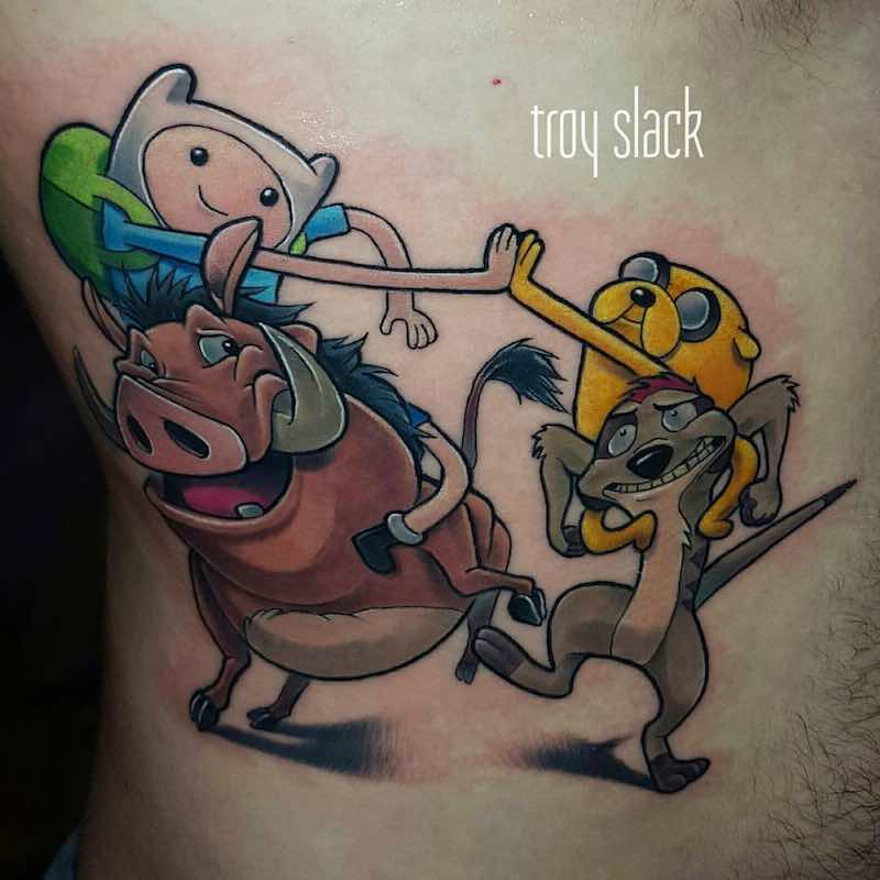 Adventure Time Tattoo 3 by Troy Slack