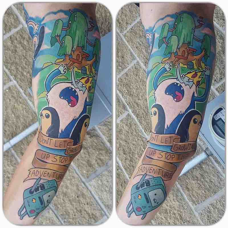 Adventure Time Tattoo by Andrew Douglas