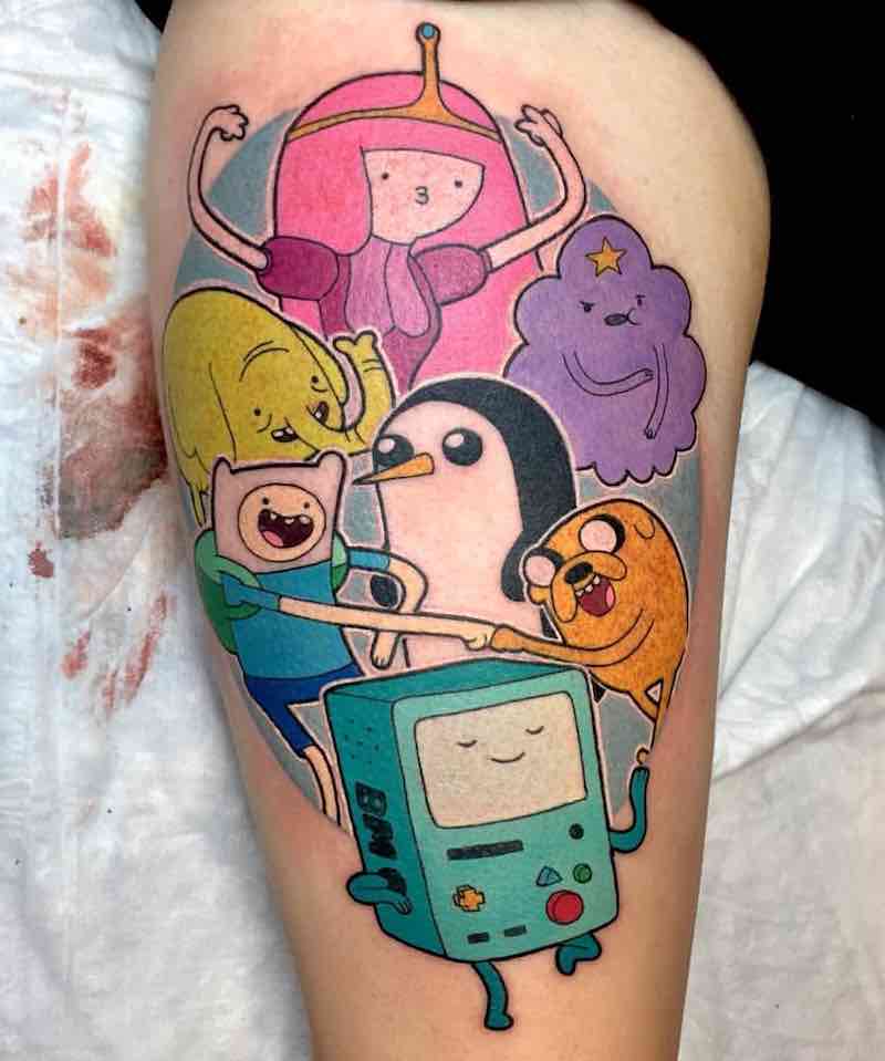 Adventure Time Tattoo by Kimberly Wall