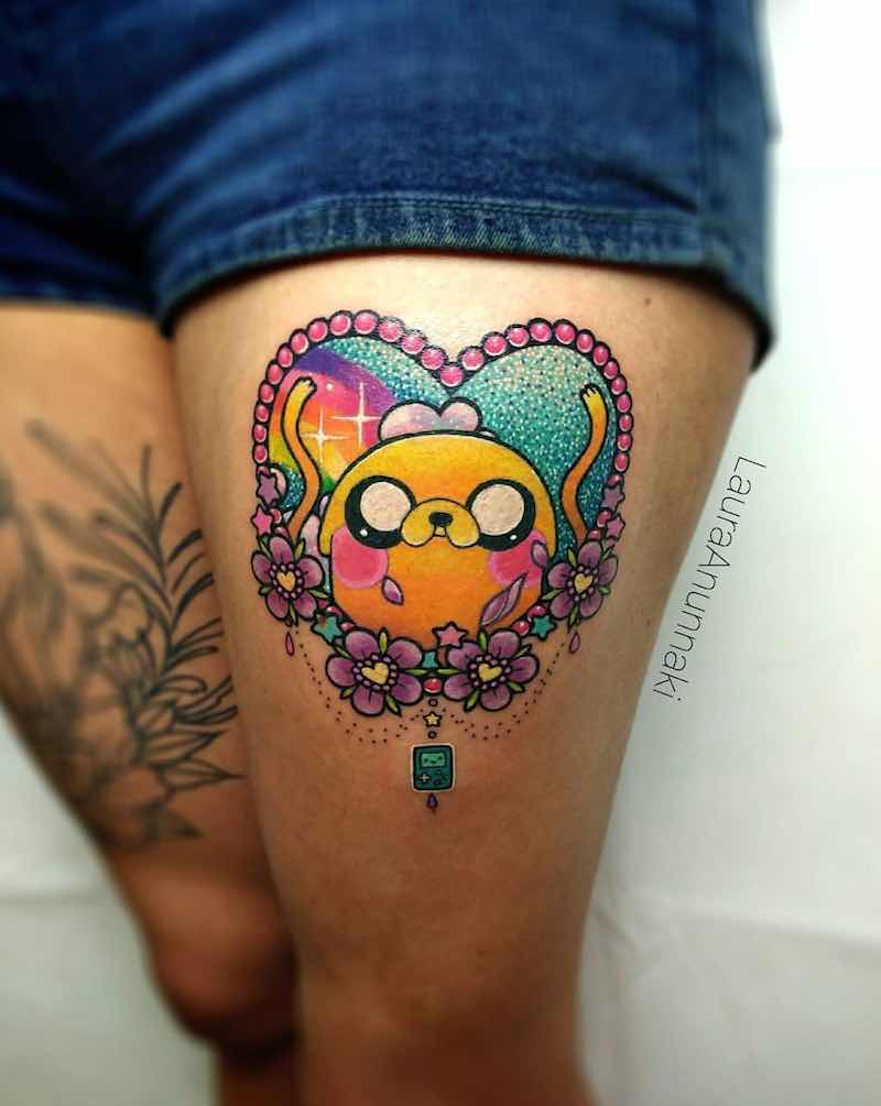Adventure Time Tattoo by Laura Anunnaki