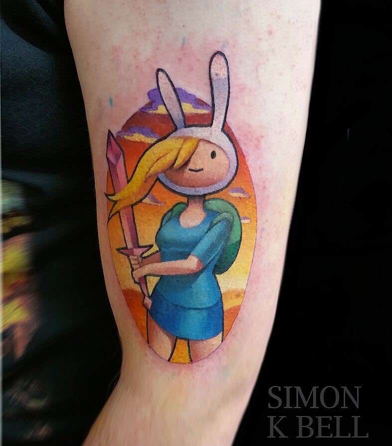Adventure Time Tattoo by Simon K Bell