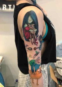 Adventure Time Tattoos by Brent Goudie