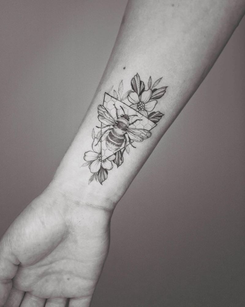 Bee Tattoo 2 by Phoebe Hunter