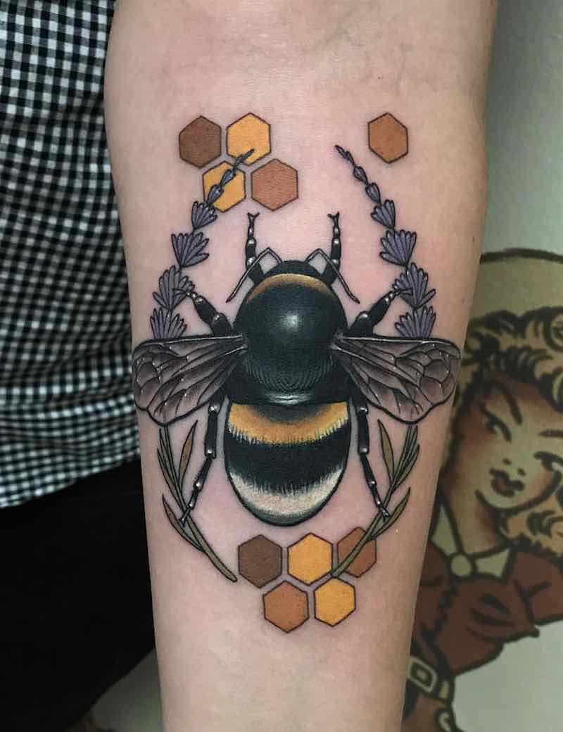 Bee Tattoo by Drew Shallis