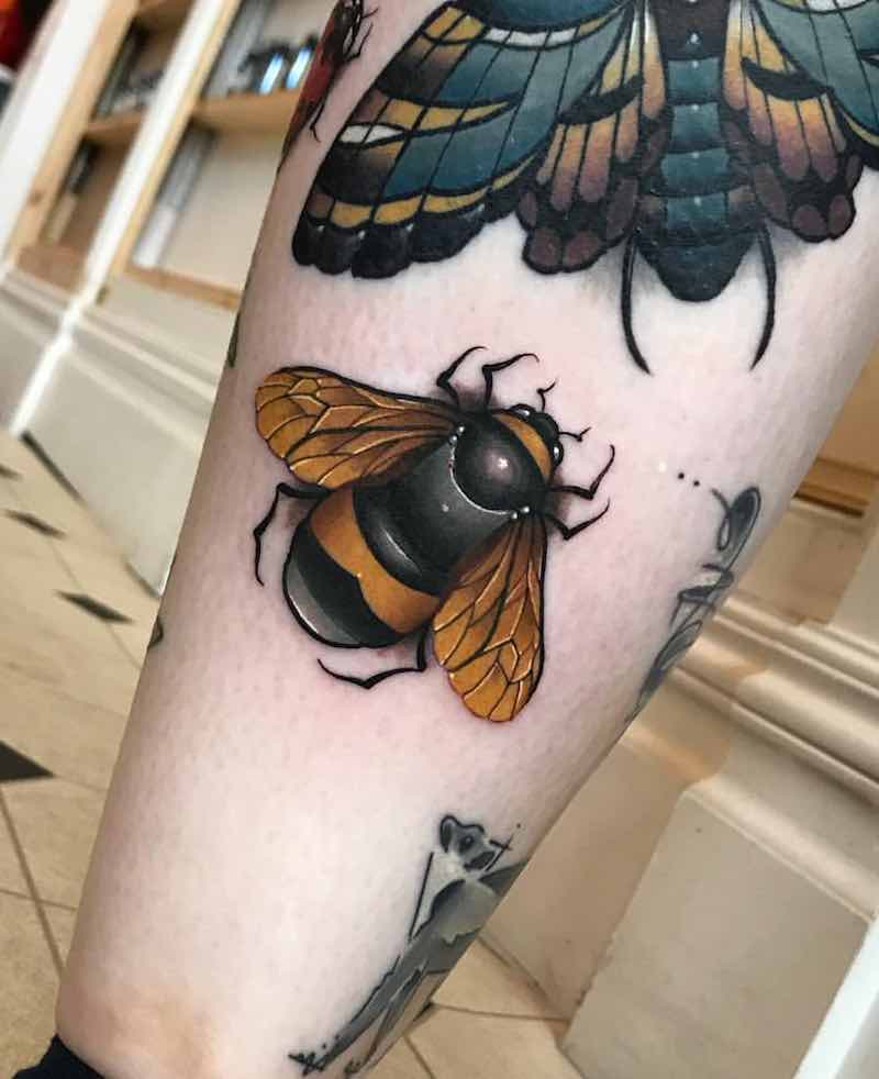 Bee Tattoo by Fraser Peek